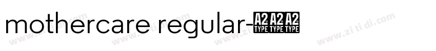 mothercare regular字体转换